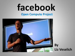 Facebook Open Compute Project