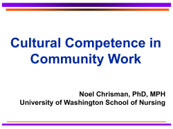 Culture and Community: The Foundation of Health