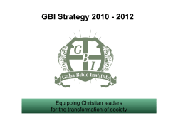 Strategy 2010 - 2012