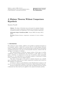 A Minimax Theorem Without Compactness Hypothesis