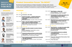AB TEO LT - Produktų inovacijų forumas DeNOVO 2016