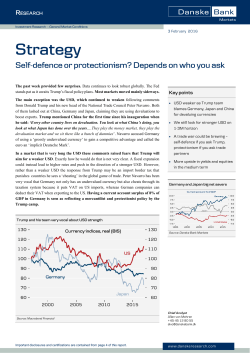 Strategy: Self-defence or protectionism?