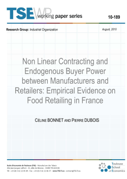 Non Linear Contracting and Endogenous Buyer Power between