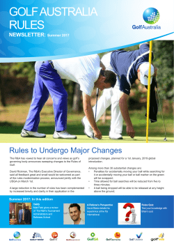 2017 Summer - Golf Australia