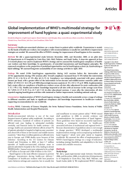Articles Global implementation of WHO`s multimodal strategy