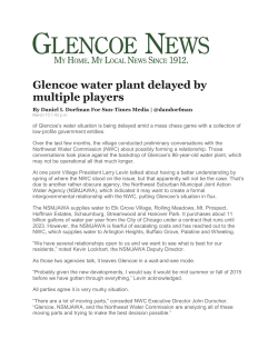 Glencoe water plant delayed by multiple players