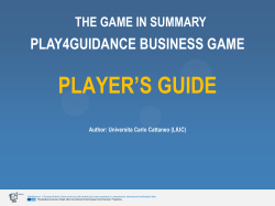 a more detailed Player`s Guide for the