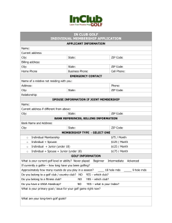 Individual Membership Application