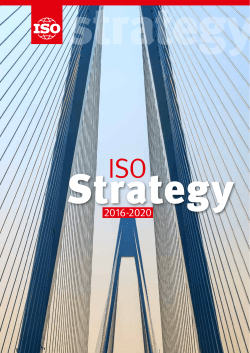 ISO Strategy 2016 - 2020