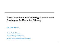 Structured Immuno-Oncology Combination Strategies To Maximize