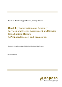 Disability Information and Advisory Services and