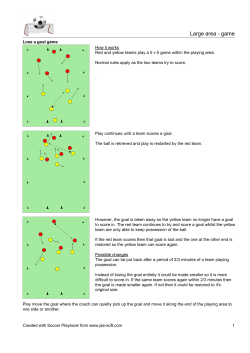 Lose a goal game - Just Soccer Drills