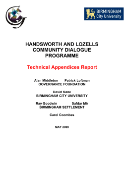 5. Handsworth and Lozells