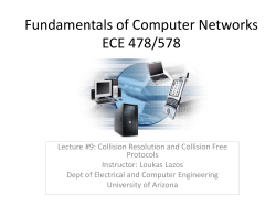 Fundamentals of Computer Networks ECE 478/578
