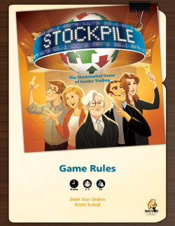 Game Rules - Nauvoo Games