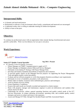 Zainab Ahmed Abdulla Mohamed - B.Sc.