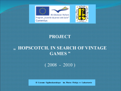 hopscotch. in search of vintage games