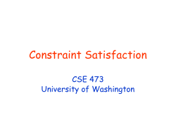 Job Shop Scheduling - University of Washington