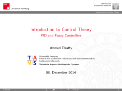 Introduction to Control Theory - PID and Fuzzy Controllers