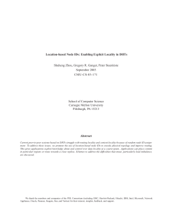 Location-based Node IDs: Enabling Explicit