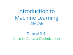 Introduction to Machine Learning 236756