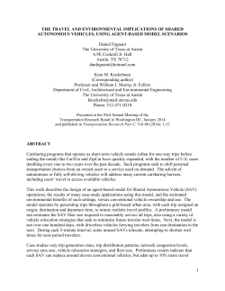 The Environmental Implications of Shared Autonomous Vehicles