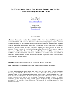 The Effects of Media Slant on Firm Behavior - wiwi.uni