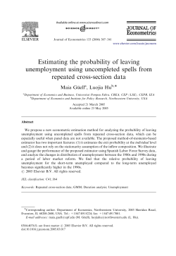 Estimating the probability of leaving unemployment using