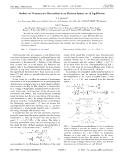 Statistics of Temperature Fluctuations in an Electron System out of