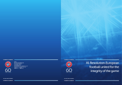 European football united for the integrity of the game