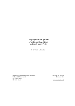 On preperiodic points of rational functions defined over Fp(t)