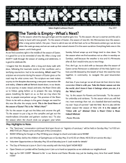 May 17 Scene - Salem English Lutheran Church