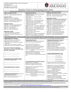 J. William Fulbright College of Arts and Sciences Advising Center