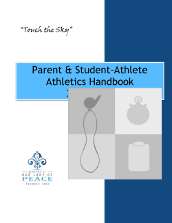 Coaches* Handbook - Academy of Our Lady of Peace