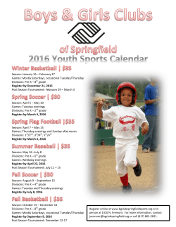 Season: January 16 &ndash; February 27 Games: Mostly Saturdays