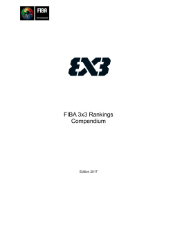 FIBA 3x3 Individual Ranking Compendium