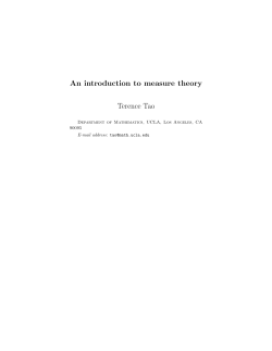 An introduction to measure theory - Terry Tao