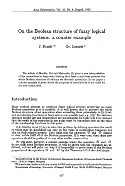 On the Boolean structure of fuzzy logical systems: a counter example