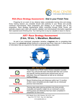 Race Strategy Assessments