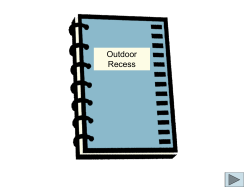 Outdoor Recess