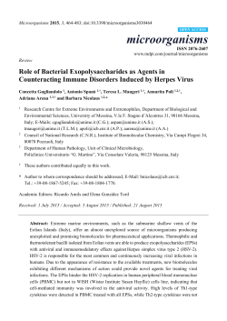 Role of Bacterial Exopolysaccharides as Agents in