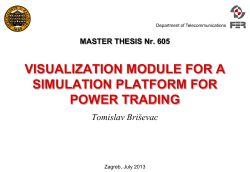 MASTER THESIS Nr. 605 VISUALIZATION MODULE FOR A
