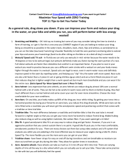 Maximize Your Speed with ZERO Training TOP 11 Tips to Get You