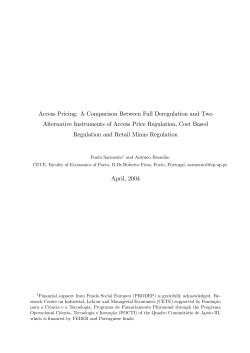 Access Pricing: A Comparison Between Full