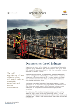 Drones enter the oil industry