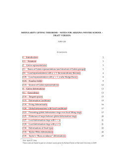 MODULARITY LIFTING THEOREMS