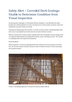 Safety Alert * Corroded Deck Gratings
