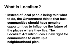 Presentation June 2013 - Collingham with Linton Parish Council