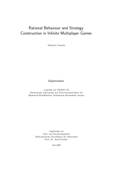Rational Behaviour and Strategy Construction in Infinite Multiplayer