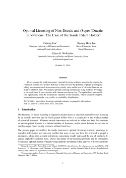 Optimal Licensing of Non-Drastic and (Super